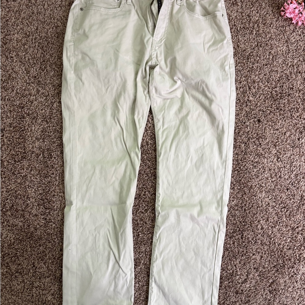 Lucky Brand Men's Cream Chinos 121 Slim Straight